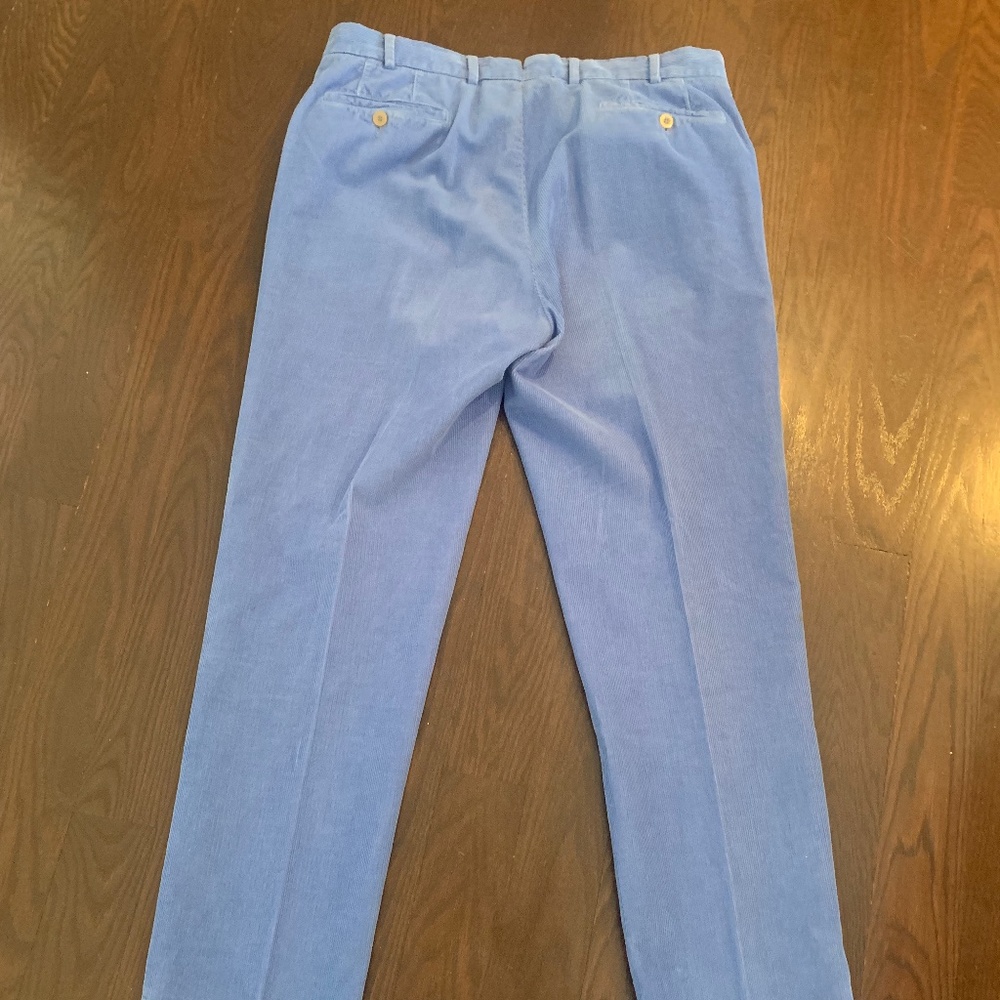 INCOTEX Men's corduroy blue pant - Picture 6 of 13